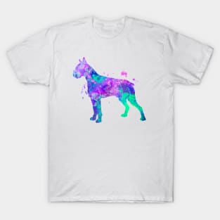 Boxer Dog Watercolor Painting (cropped ears) T-Shirt